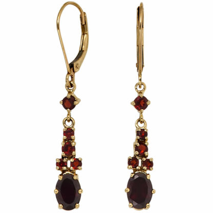 Boutons 333 Gelbgold mit Granat
