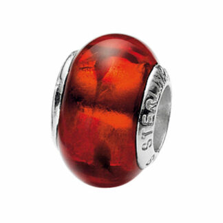 Bead 925 Silber karminrot