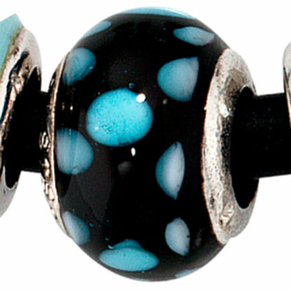 Bead 925 Silber schwarz/türkis – Bild 3