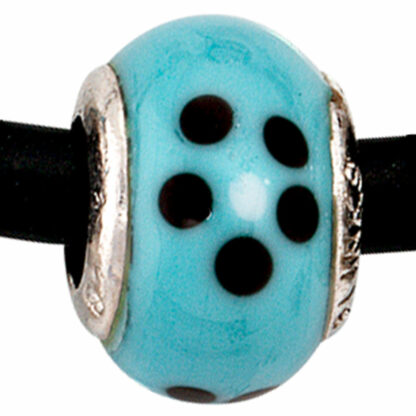 Bead 925 Silber türkis/schwarz – Bild 2