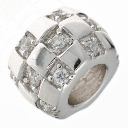 Bead 925 Silber mit Zirkonia weiß