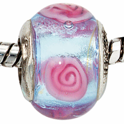 Bead 925 Silber hellblau/rosé – Bild 4