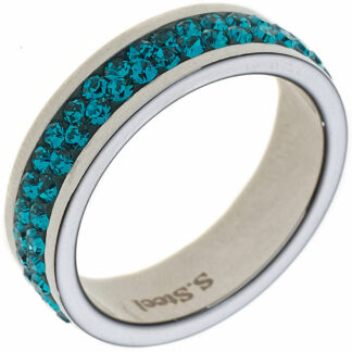 Memoire Ring Edelstahl mit SWAROVSKI ELEMENTS