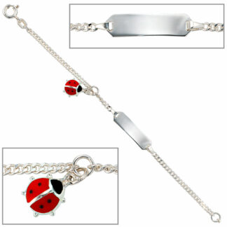 Schildband "Marienkäfer" 925 Silber