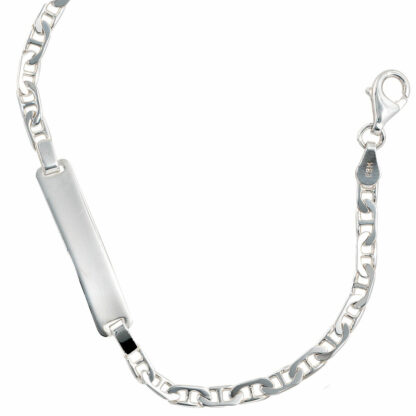 Schildband 925 Silber 19 cm