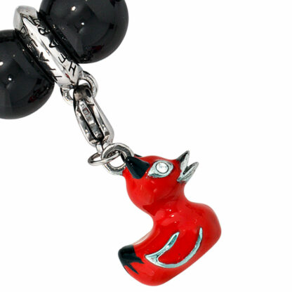 Einhänger/Charm "Teufelsente" Edelstahl mit SWAROVSKI ELEMENT – Bild 2