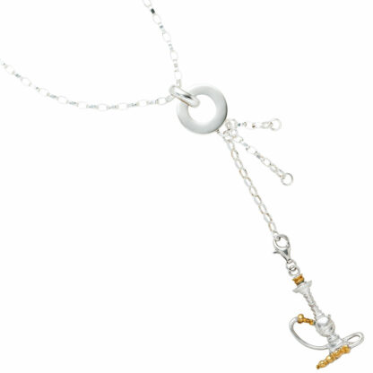 Einhänger/Charm "Wasserpfeife" 925 Silber – Bild 2