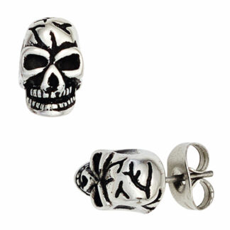 Ohrstecker "Totenkopf" Edelstahl