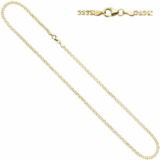 Zwillings-Panzerkette 333 Gelbgold 50 cm
