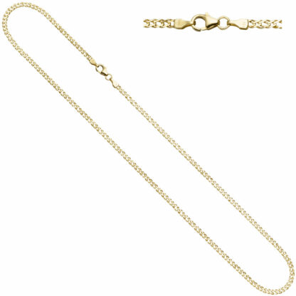 Zwillings-Panzerkette 333 Gelbgold 50 cm