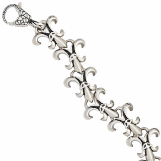 Armband "französische Lilie" Edelstahl