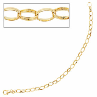 Armband 333 Gelbgold oval 19 cm