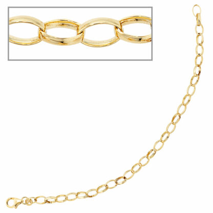 Armband 333 Gelbgold oval 19 cm