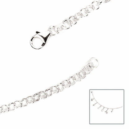 Armband 925 Silber für Einhänger
