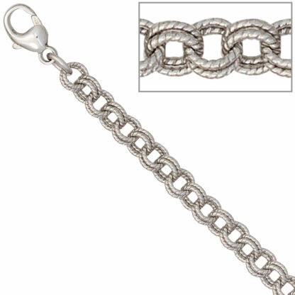 Zwillingsanker-Armband 925 Silber 19 cm