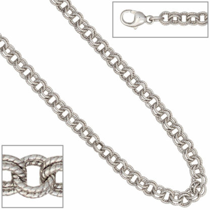 Zwillingsanker-Armband 925 Silber 19 cm – Bild 2