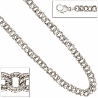 Zwillingsanker-Kette 925 Silber 45 cm