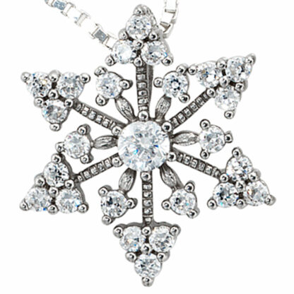 Anhänger "Schneeflocke" 925 Silber mit Zirkonia