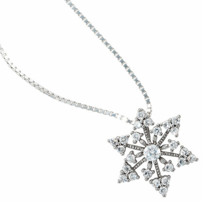 Anhänger "Schneeflocke" 925 Silber mit Zirkonia – Bild 2