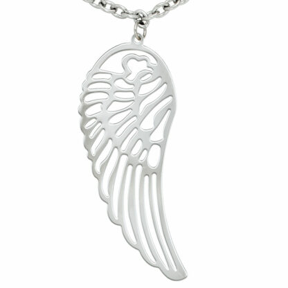 Collier "Flügel" Edelstahl 60 cm
