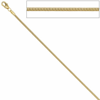 Schlangenkette 333 Gelbgold 1,6 mm 42 cm