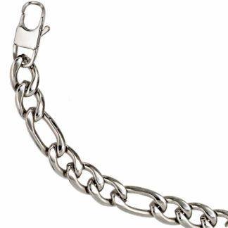 Figaro-Armband Edelstahl 23 cm