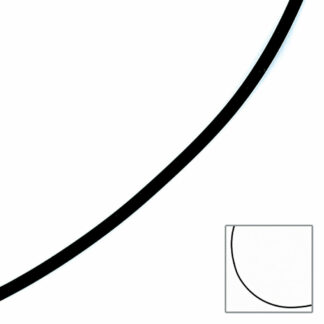 Kautschuk-Band schwarz 333 Gelbgold 45 cm