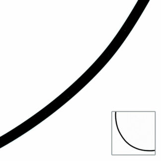 Kautschuk-Band schwarz 333 Gelbgold 45 cm 3 mm