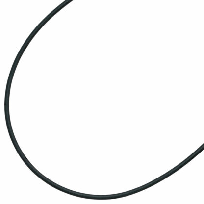 Kautschuk-Band schwarz 925 Silber 38 cm 2 mm – Bild 2