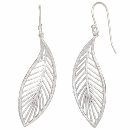 Ohrhaken "Blatt" 925 Silber