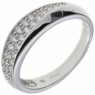 Ring 925 Silber mit Zirkonia weiß facettiert
