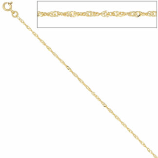 Singapurkette 333 Gelbgold 50 cm 1,8 mm