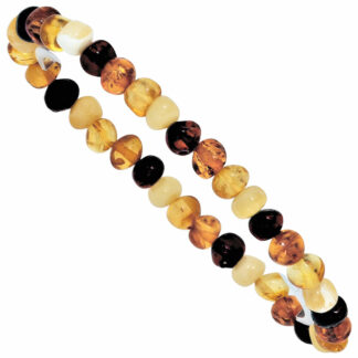 Armband mit Bernsteinen multicolor