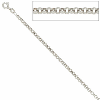 Erbskette 925 Silber 2,5 mm 70 cm