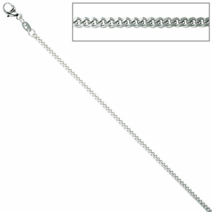 Panzerkette 925 Silber 2,0 mm 38 cm – Bild 2