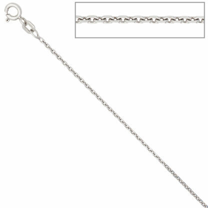Ankerkette 925 Silber 1,5 mm 45 cm Federringverschluss