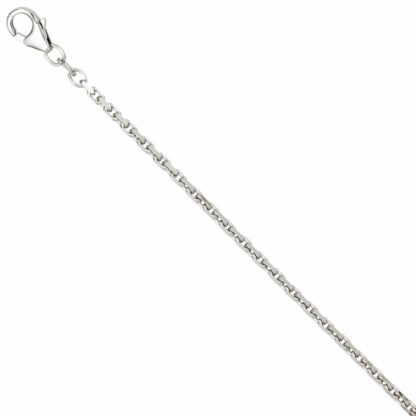 Ankerkette 925 Silber 2,0 mm 60 cm Karabinerverschluss – Bild 2