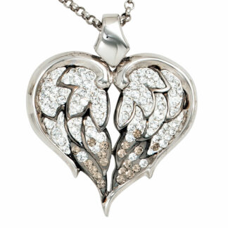 Collier "Flügel-Herz" 925 Silber SWAROVSKI ELEMENTS