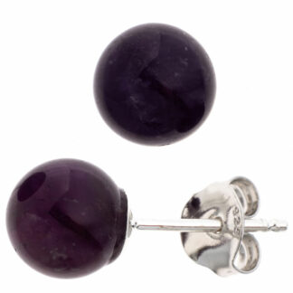 Ohrstecker 925 Silber mit Amethyst violett