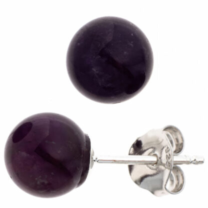Ohrstecker 925 Silber mit Amethyst violett