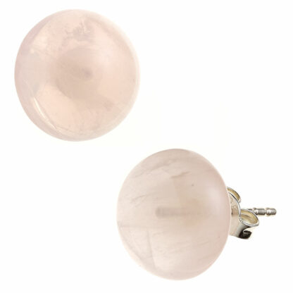 Ohrstecker 925 Silber mit Rosenquarzen