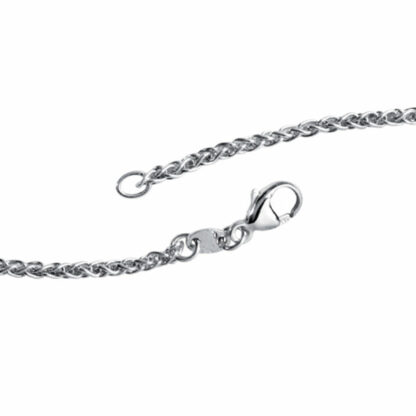 Zopfkette 925 Silber 2,2 mm 45 cm – Bild 4