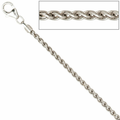 Zopfkette 925 Silber 2,2 mm 50 cm