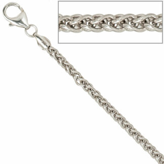 Zopfkette 925 Silber 3,0 mm 45 cm