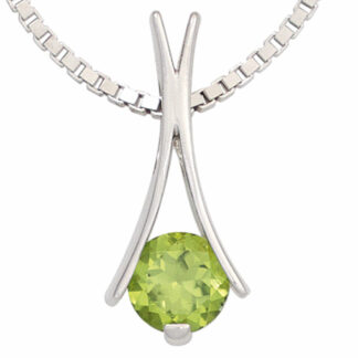 Anhänger 925 Silber mit Peridot