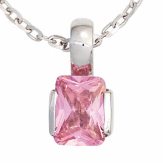 Anhänger 925 Silber mit Zirkonia rosa