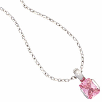 Anhänger 925 Silber mit Zirkonia rosa – Bild 2