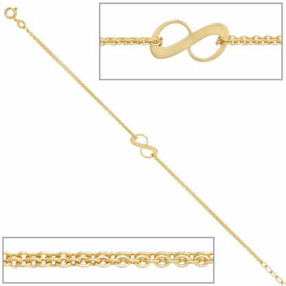 Armband "acht" 375 Gelbgold