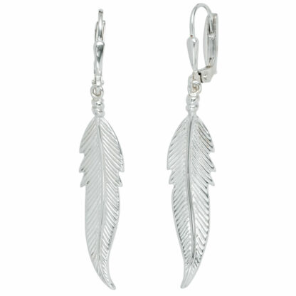 Boutons "Feder" 925 Silber