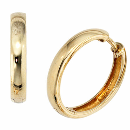 Creolen 333 Gelbgold rund 18,4 mm